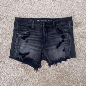 stretchy high waisted american eagle shorts